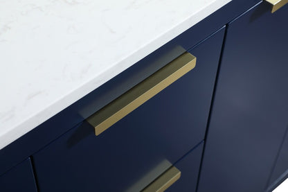 Elegant Furniture & Lighting - Blake 60 inch double bathroom vanity in blue - VF19460DBL veiw 5