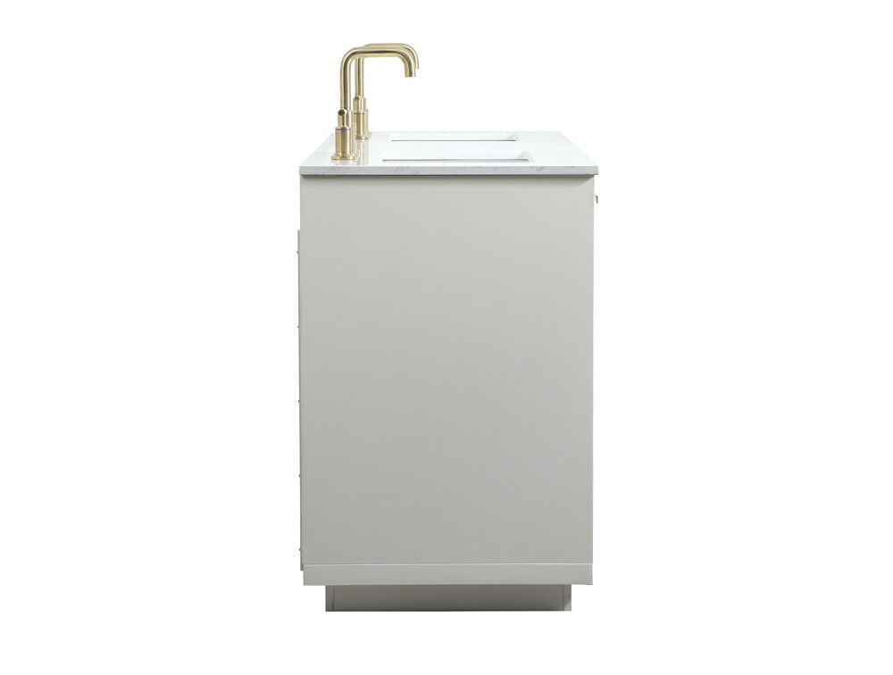 Elegant Furniture & Lighting - Blake 60 inch double bathroom vanity in white - VF19460DWH veiw 7