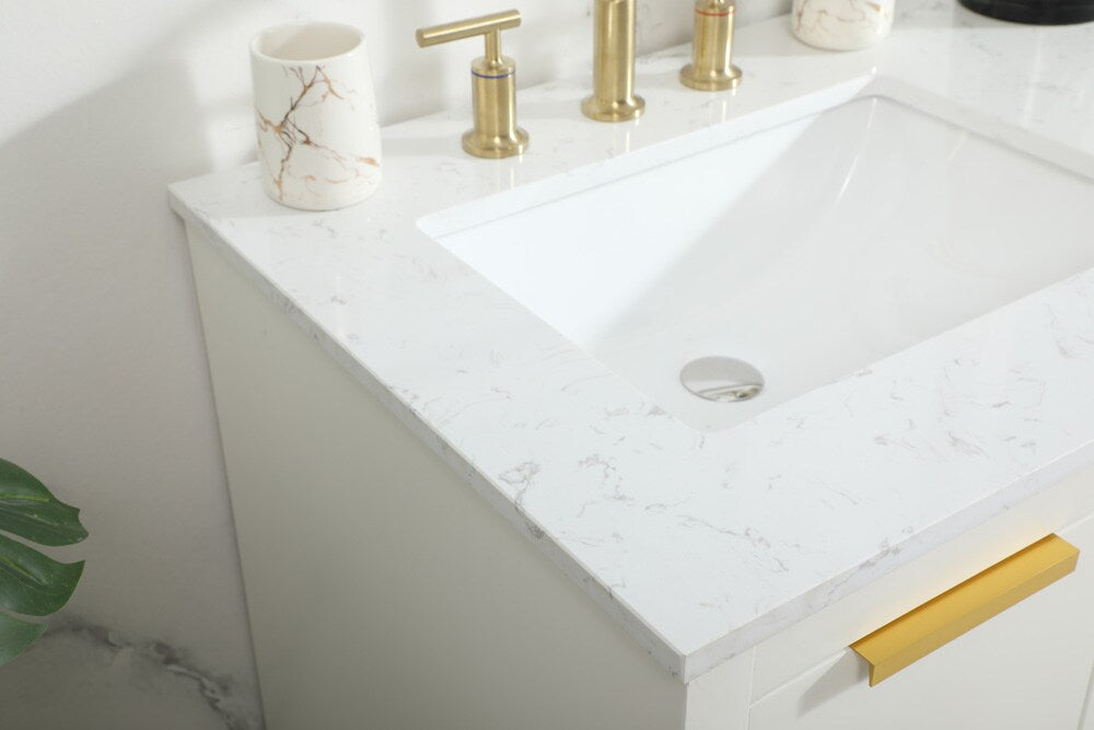 Elegant Furniture & Lighting - Blake 60 inch double bathroom vanity in white - VF19460DWH veiw 12