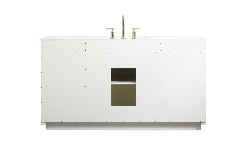 Elegant Furniture & Lighting - Blake 60 inch Single bathroom vanity in white - VF19460WH veiw 8