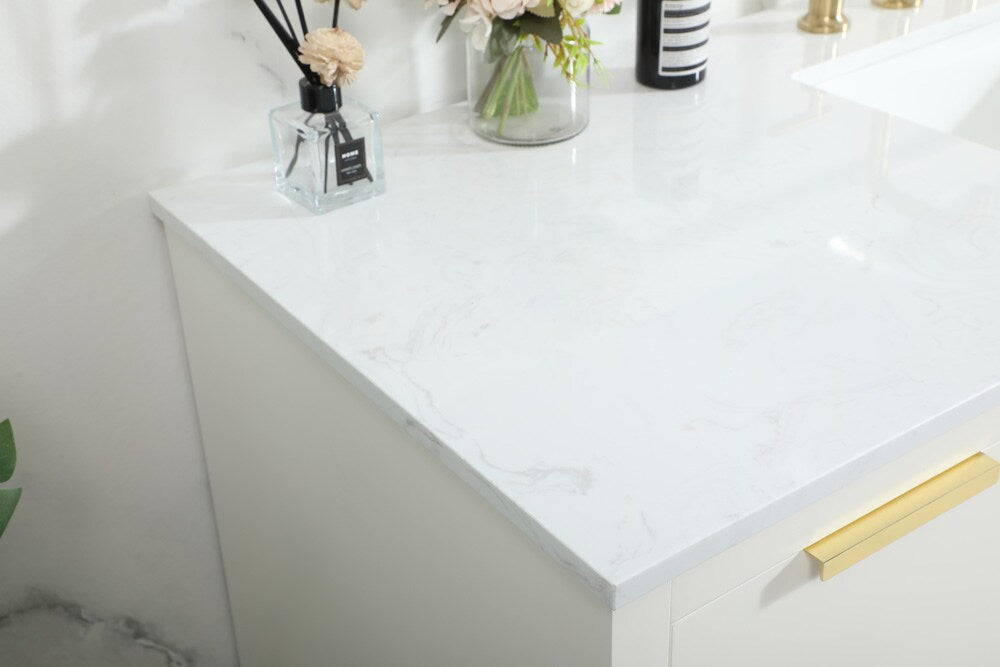 Elegant Furniture & Lighting - Blake 60 inch Single bathroom vanity in white - VF19460WH veiw 12