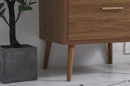 Elegant Furniture & Lighting - Boise 30 inch bathroom Vanity in Walnut Brown with Backsplash - VF41030WB-BS veiw 12