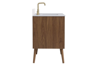 Elegant Furniture & Lighting - Boise 36 inch bathroom Vanity in Walnut Brown with Backsplash - VF41036WB-BS veiw 7