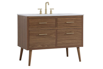 Elegant Furniture & Lighting - Boise 42 inch bathroom vanity in Walnut Brown - VF41042WB veiw 8