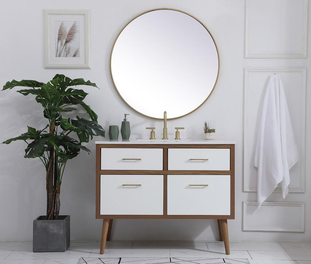 Elegant Furniture & Lighting - Boise 42 inch bathroom vanity in White - VF41042WH veiw 5