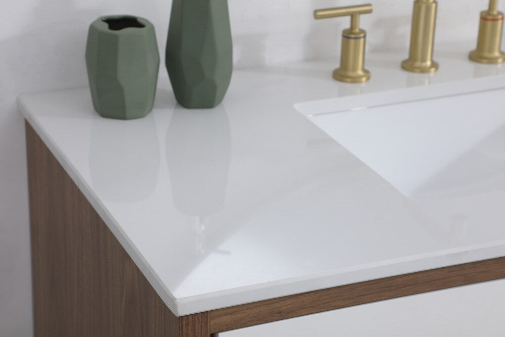 Elegant Furniture & Lighting - Boise 42 inch bathroom vanity in White - VF41042WH veiw 6