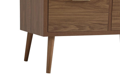Elegant Furniture & Lighting - Boise 42 inch bathroom Vanity in Walnut Brown with Backsplash - VF41042WB-BS veiw 6