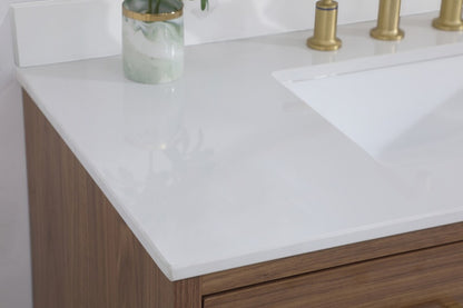 Elegant Furniture & Lighting - Boise 42 inch bathroom Vanity in Walnut Brown with Backsplash - VF41042WB-BS veiw 12
