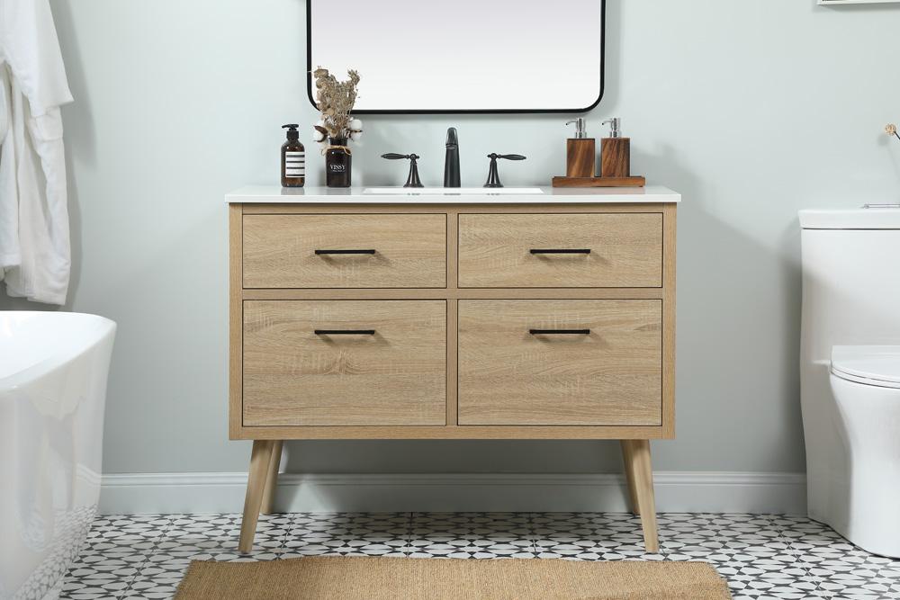 Elegant Furniture & Lighting - Boise 42 inch Single bathroom vanity in mango wood - VF41042MW veiw 2