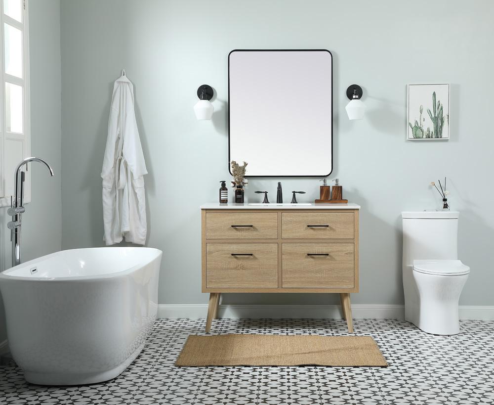 Elegant Furniture & Lighting - Boise 42 inch Single bathroom vanity in mango wood - VF41042MW veiw 5