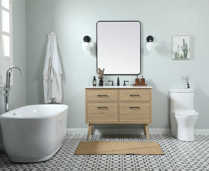 Elegant Furniture & Lighting - Boise 42 inch Single bathroom vanity in mango wood - VF41042MW veiw 5