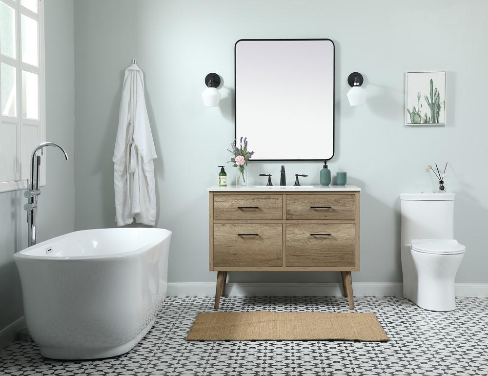 Elegant Furniture & Lighting - Boise 42 inch Single bathroom vanity in natural oak - VF41042NT veiw 5