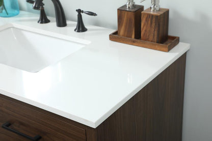 Elegant Furniture & Lighting - Boise 42 inch Single bathroom vanity in walnut - VF41042MWT veiw 6