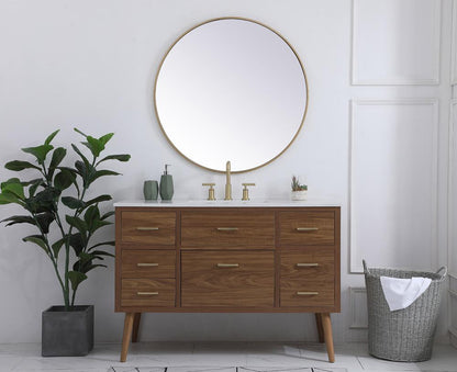 Elegant Furniture & Lighting - Boise 48 inch bathroom vanity in Walnut Brown - VF41048WB veiw 5