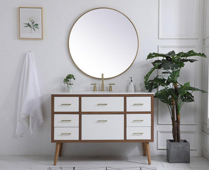 Elegant Furniture & Lighting - Boise 48 inch bathroom vanity in White - VF41048WH veiw 5