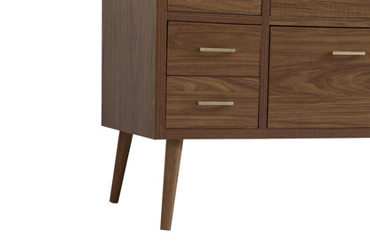 Elegant Furniture & Lighting - Boise 48 inch bathroom Vanity in Walnut Brown with Backsplash - VF41048WB-BS veiw 5