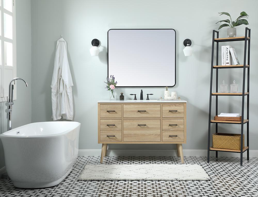 Elegant Furniture & Lighting - Boise 48 inch Single bathroom vanity in mango wood - VF41048MW veiw 5