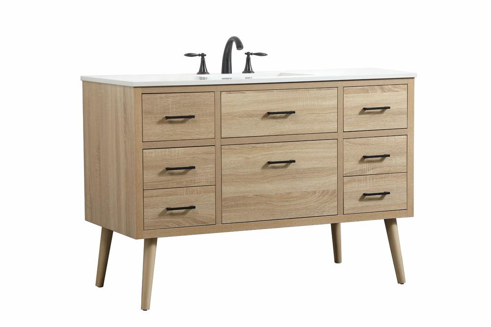 Elegant Furniture & Lighting - Boise 48 inch Single bathroom vanity in mango wood - VF41048MW veiw 8