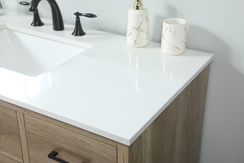 Elegant Furniture & Lighting - Boise 48 inch Single bathroom vanity in natural oak - VF41048NT veiw 6