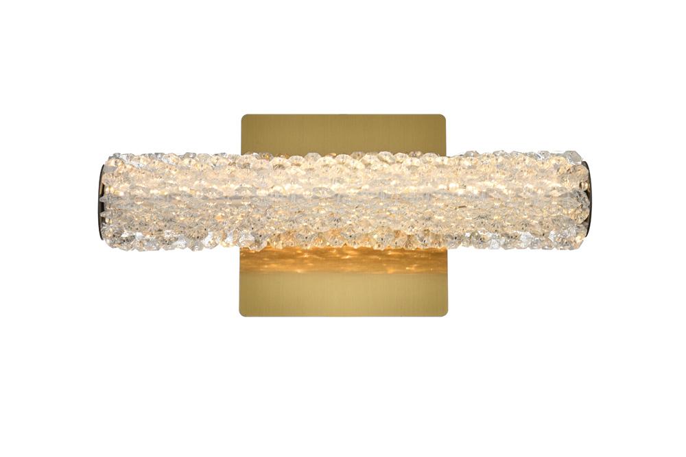 Elegant Furniture & Lighting - Bowen 12 inch Adjustable LED Wall Sconce in Satin Gold - 3800W12SG veiw 1