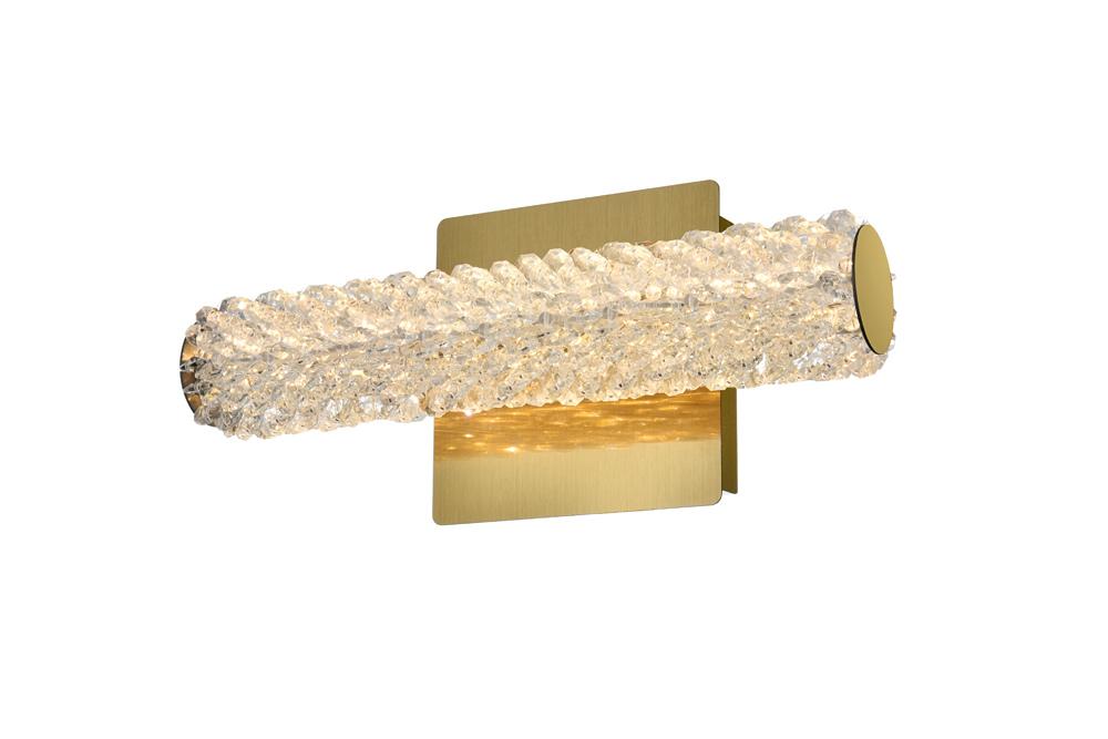 Elegant Furniture & Lighting - Bowen 12 inch Adjustable LED Wall Sconce in Satin Gold - 3800W12SG veiw 3