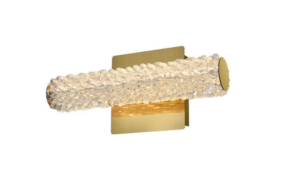 Elegant Furniture & Lighting - Bowen 12 inch Adjustable LED Wall Sconce in Satin Gold - 3800W12SG veiw 3