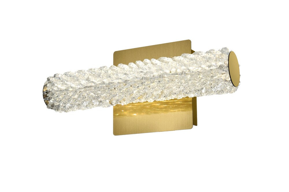 Elegant Furniture & Lighting - Bowen 12 inch Adjustable LED Wall Sconce in Satin Gold - 3800W12SG veiw 4