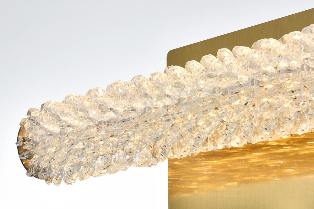 Elegant Furniture & Lighting - Bowen 12 inch Adjustable LED Wall Sconce in Satin Gold - 3800W12SG veiw 6