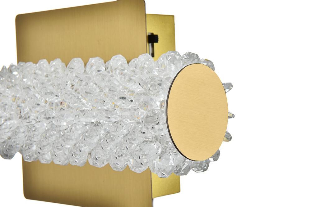 Elegant Furniture & Lighting - Bowen 12 inch Adjustable LED Wall Sconce in Satin Gold - 3800W12SG veiw 7