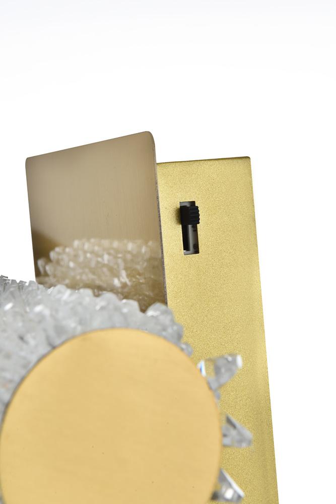 Elegant Furniture & Lighting - Bowen 12 inch Adjustable LED Wall Sconce in Satin Gold - 3800W12SG veiw 8