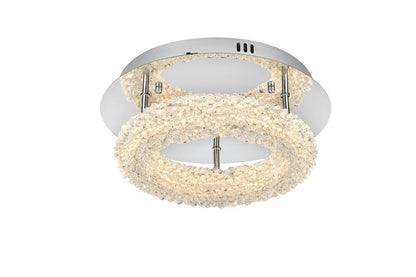 Elegant Furniture & Lighting - Bowen 14 inch Adjustable LED Flush Mount in Chrome - 3800F14C veiw 1