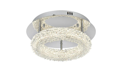 Elegant Furniture & Lighting - Bowen 14 inch Adjustable LED Flush Mount in Chrome - 3800F14C veiw 3