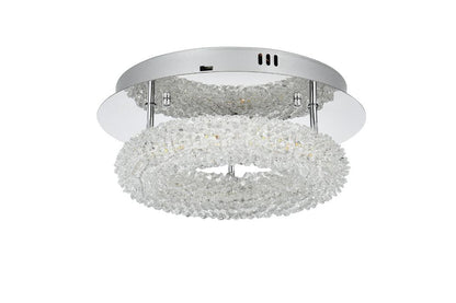 Elegant Furniture & Lighting - Bowen 14 inch Adjustable LED Flush Mount in Chrome - 3800F14C veiw 8