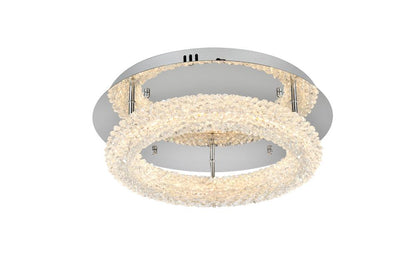 Elegant Furniture & Lighting - Bowen 18 inch Adjustable LED Flush Mount in Chrome - 3800F18C veiw 1