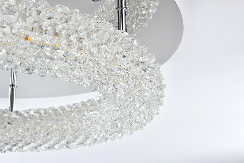 Elegant Furniture & Lighting - Bowen 18 inch Adjustable LED Flush Mount in Chrome - 3800F18C veiw 6