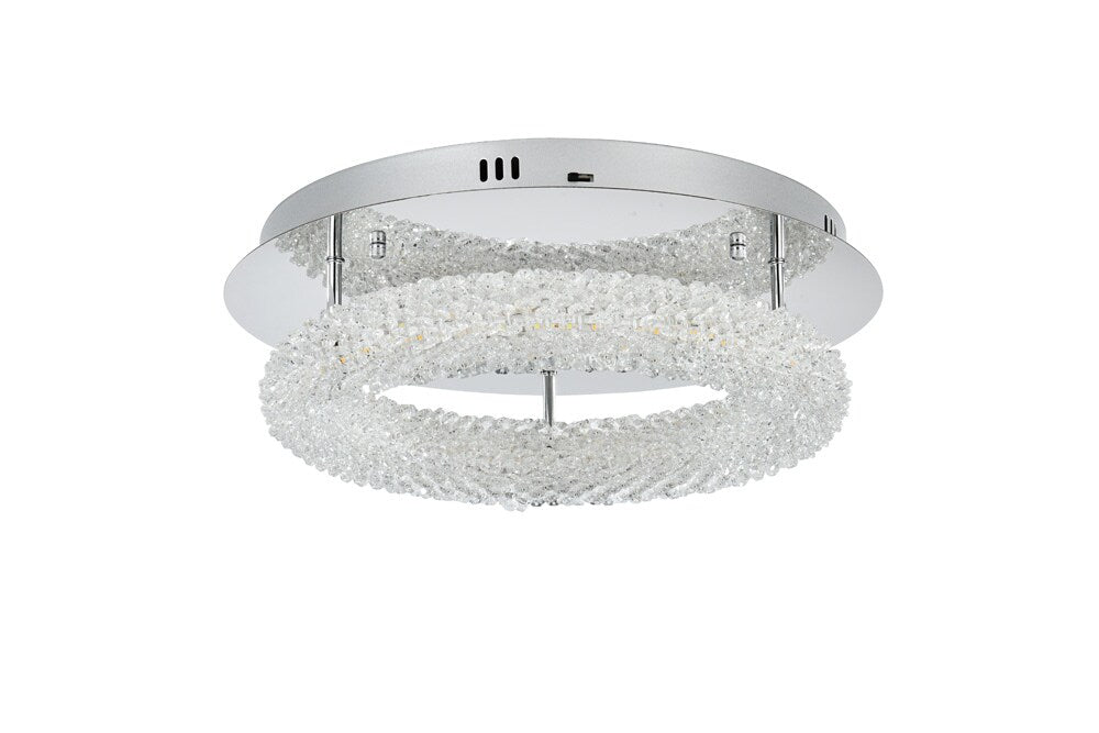 Elegant Furniture & Lighting - Bowen 18 inch Adjustable LED Flush Mount in Chrome - 3800F18C veiw 8