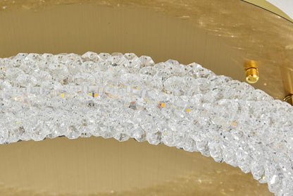Elegant Furniture & Lighting - Bowen 18 inch Adjustable LED Flush Mount in Satin Gold - 3800F18SG veiw 6