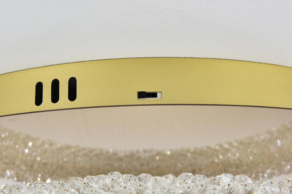 Elegant Furniture & Lighting - Bowen 18 inch Adjustable LED Flush Mount in Satin Gold - 3800F18SG veiw 7