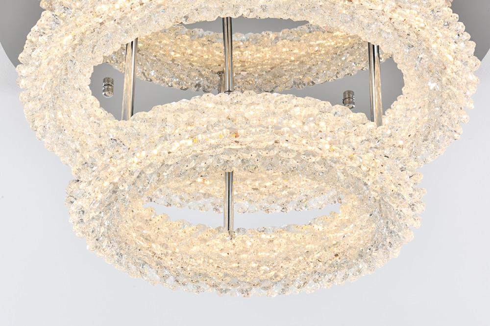 Elegant Furniture & Lighting - Bowen 18 inch Adjustable LED Flush Mount in Chrome - 3800F18L2C veiw 5