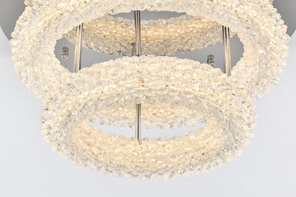 Elegant Furniture & Lighting - Bowen 18 inch Adjustable LED Flush Mount in Chrome - 3800F18L2C veiw 5