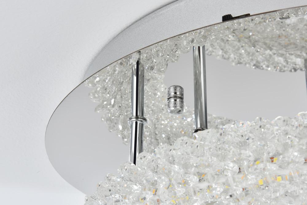 Elegant Furniture & Lighting - Bowen 18 inch Adjustable LED Flush Mount in Chrome - 3800F18L2C veiw 6