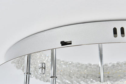 Elegant Furniture & Lighting - Bowen 18 inch Adjustable LED Flush Mount in Chrome - 3800F18L2C veiw 7