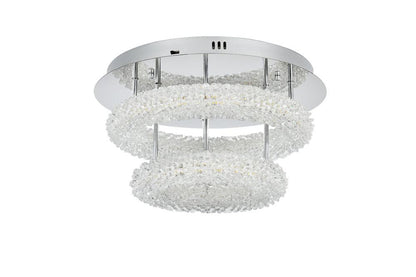 Elegant Furniture & Lighting - Bowen 18 inch Adjustable LED Flush Mount in Chrome - 3800F18L2C veiw 8