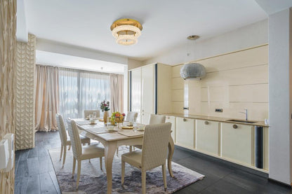 Elegant Furniture & Lighting - Bowen 18 inch Adjustable LED Flush Mount in Satin Gold - 3800F18L2SG veiw 9