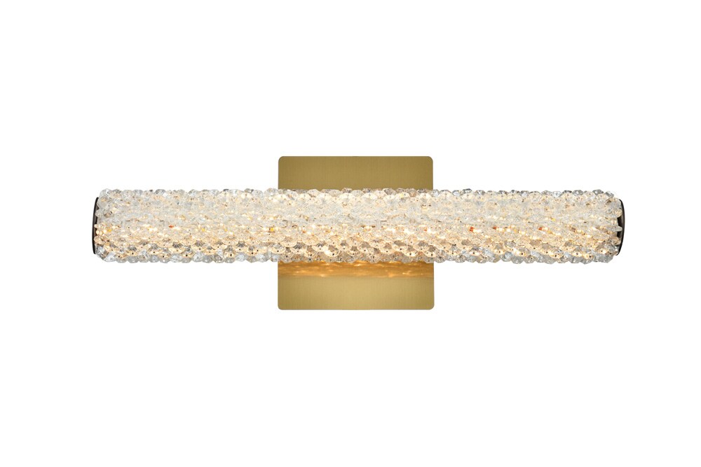 Elegant Furniture & Lighting - Bowen 18 inch Adjustable LED Wall Sconce in Satin Gold - 3800W18SG veiw 1
