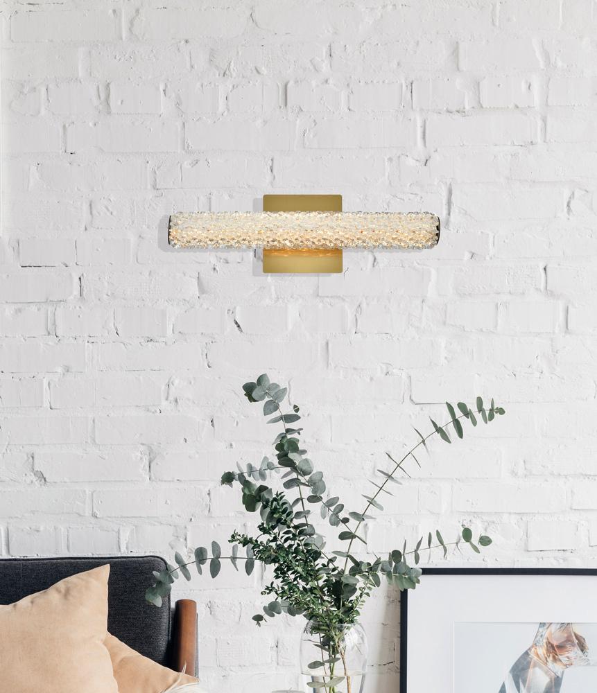 Elegant Furniture & Lighting - Bowen 18 inch Adjustable LED Wall Sconce in Satin Gold - 3800W18SG veiw 9