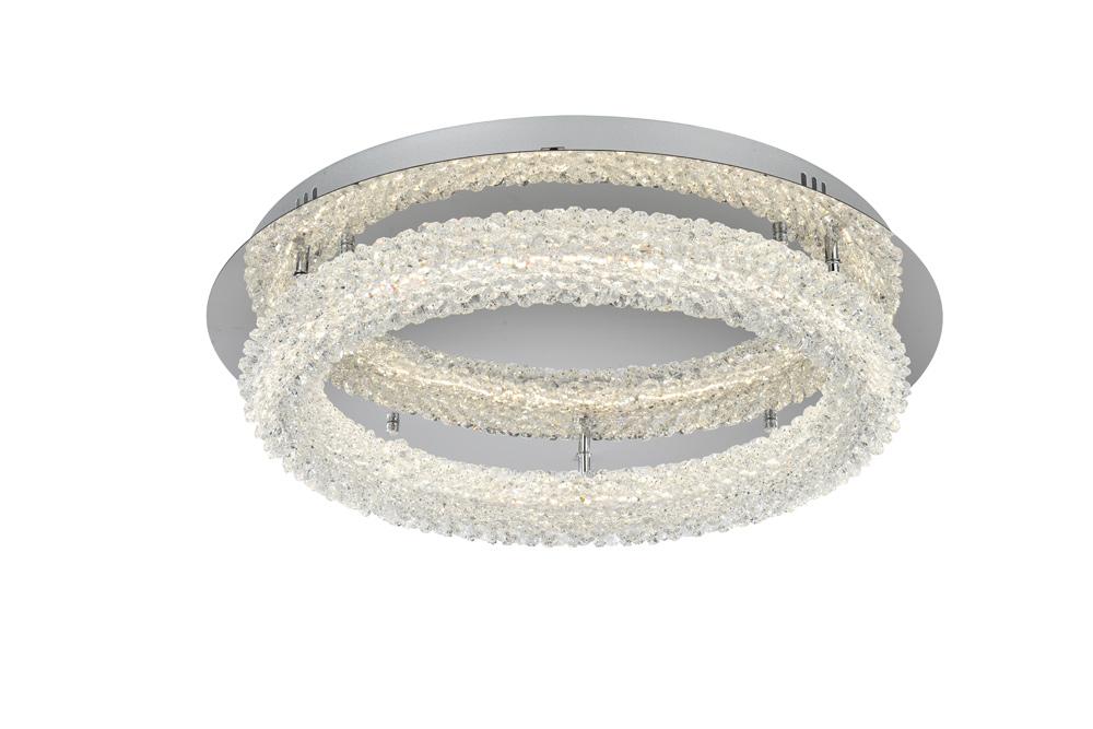 Elegant Furniture & Lighting - Bowen 22 inch Adjustable LED Flush Mount in Chrome - 3800F22C veiw 3