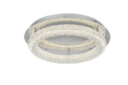 Elegant Furniture & Lighting - Bowen 22 inch Adjustable LED Flush Mount in Chrome - 3800F22C veiw 3