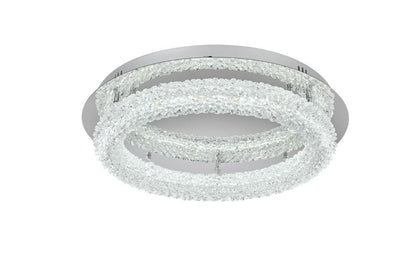 Elegant Furniture & Lighting - Bowen 22 inch Adjustable LED Flush Mount in Chrome - 3800F22C veiw 4