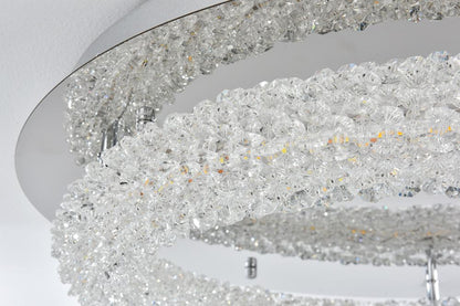 Elegant Furniture & Lighting - Bowen 22 inch Adjustable LED Flush Mount in Chrome - 3800F22C veiw 6